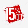 15% off